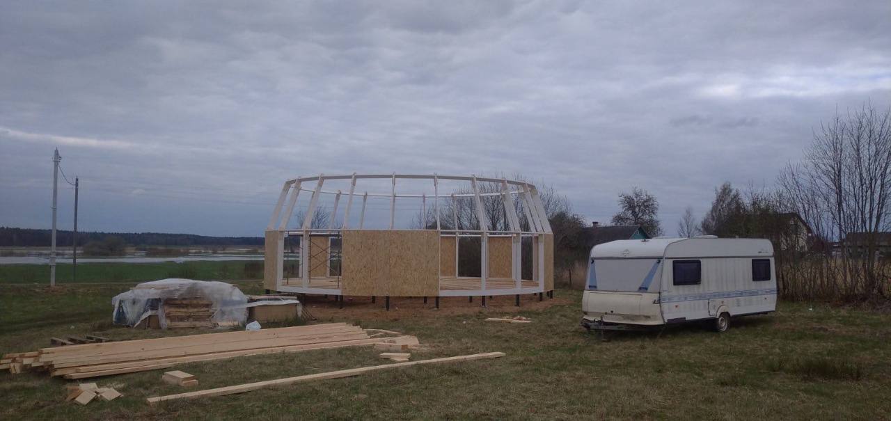 Строительство купольного дома в Беларуси 2