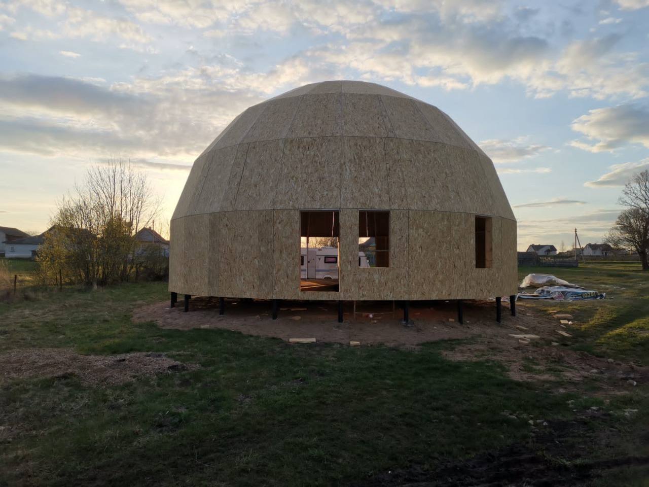 Строительство купольного дома в Беларуси 6